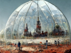 Нейромережа показала майбутнє: ядерний вибух у Москві та футуристичний Київ (фото)