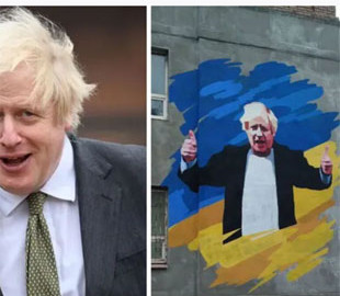 У Кривому Розі з'явився мурал з Борисом Джонсоном (фото)