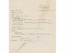 Анкету Стива Джобса выставят на аукцион