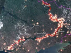 В NASA показали фото линии фронта в Украине из космоса: все охвачено пожарами