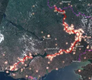 В NASA показали фото линии фронта в Украине из космоса: все охвачено пожарами