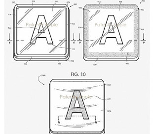 Apple запатентовала прозрачные клавиши клавиатуры