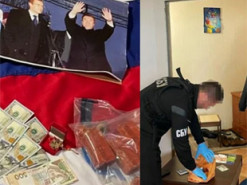 Зброя, тротилові шашки і фото з Януковичем: СБУ показала фото з квартири брата Царьова