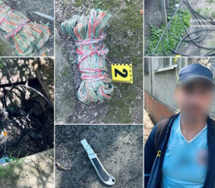 У Запоріжжі затримали чоловіка під час викрадення телекомунікаційного кабелю