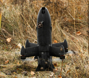 Українська компанія SkyFall продемонструвала свої дрони-перехоплювачі на авіашоу в Дубаї