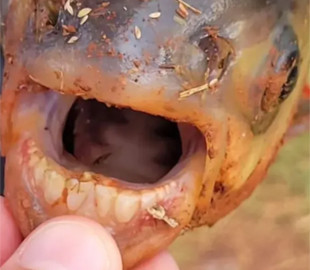 В США спіймали рідкісну рибу з “людськими зубами”