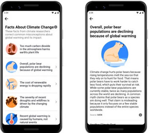 Facebook начала развенчивать мифы об изменениях климата