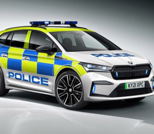 Полицейские будут ездить на абсолютно новых электромобилях Skoda