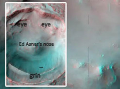 Аппарат запечатлел «ухмыляющееся лицо» на поверхности Марса