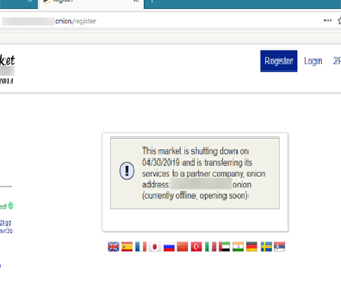 Подпольная торговая площадка Dream Market закроется 30 апреля