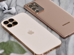 Золотистый iPhone 12 Pro и бронзовый Samsung Galaxy Note 20 Ultra показали на фото