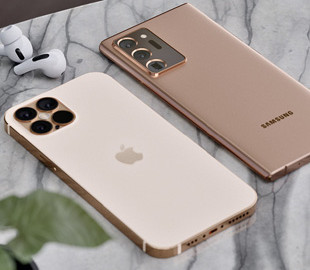Золотистый iPhone 12 Pro и бронзовый Samsung Galaxy Note 20 Ultra показали на фото