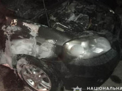 Под Славянском поджигатель авто потерял телефон, убегая с места преступления