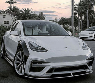 Для найдешевшої Tesla розробили карбоновий обвіс
