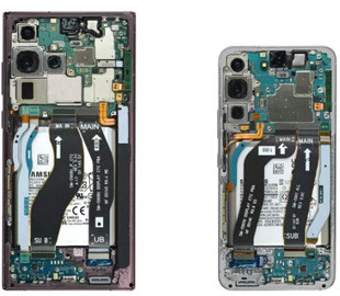Новые Samsung Galaxy S22 и S22 Ultra оказалось очень сложно починить