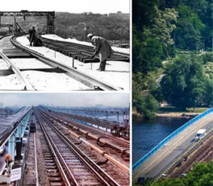 В сети показали, как строили мост Метро в Киеве в 1965 году. Архивное фото