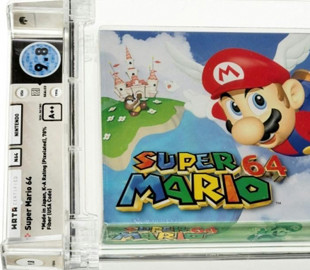Старый картридж с видеоигрой Super Mario был продан за рекордные 1,56 миллиона долларов