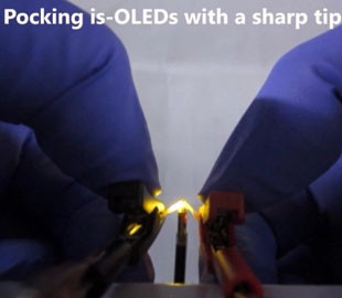 В Южной Корее создан высокоэластичный OLED