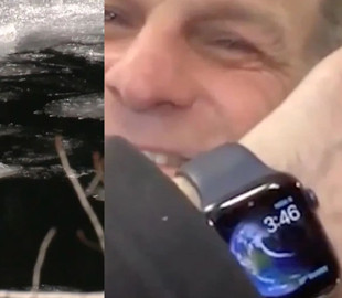 Apple Watch помогли спасти мужчину, который провалился под лёд