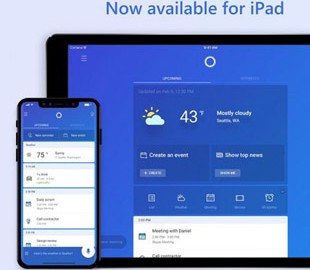 Голосовой помощник Microsoft Cortana вышел для iPad