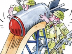 Французький журнал опублікував карикатури на Путіна та війська РФ