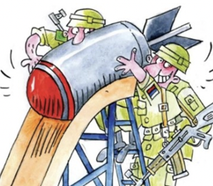 Французький журнал опублікував карикатури на Путіна та війська РФ