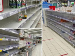 "Экономика упала ниже плинтуса": россияне жалуются на пустые полки в супермаркетах