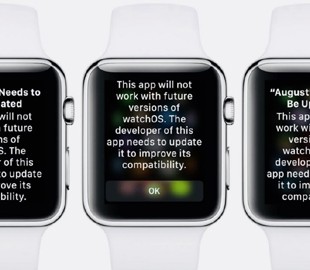 watchOS 5 не будет поддерживать старые приложения