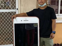 Таиландец вместо iPhone 7 получил стол в виде огромного телефона