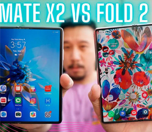 Проведено сравнение складных смартфонов Samsung Galaxy Z Fold 2 и Huawei Mate X2
