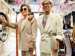 Пожилые владельцы прачечной стали звездами сети, создавая модные образы из забытых вещей