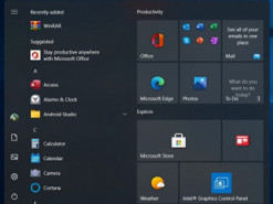 Вслед за меню Пуск "взлетают" и другие элементы Windows 10
