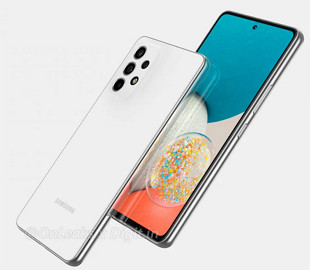 Смартфон Samsung Galaxy A53 показан на компьютерных рендерах