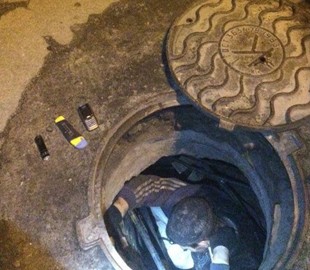 В Днепре патрульные обнаружили вора в коммуникационном колодце