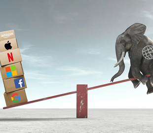 Впервые более половины глобального интернет-трафика пришлось всего на шесть компаний