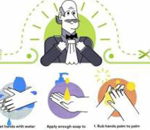 Google посвятил свой очередной дудл человеку, который научил мир мыть руки