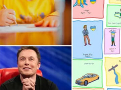 Большое спасибо, Илон: дети-беженцы из Украины создали гигантский NFT для Маска