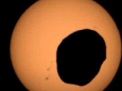 Марсоход Perseverance запечатлел уникальное событие: солнечное затмение на Марсе