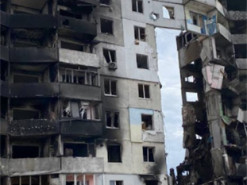 Волонтер зворушив соцмережі фото з визволеної Бородянки та сіл району