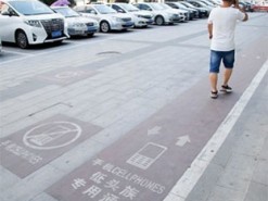 В Китае появилась специальная тропинка для людей, уставившихся в смартфоны