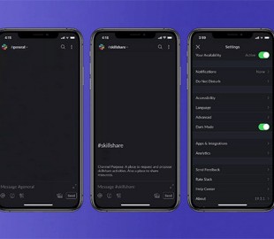 Slack тестирует тёмный режим для iOS и Android