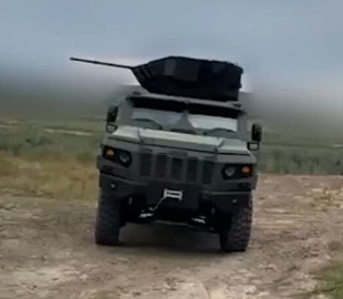 Випробування вітчизняного бойового модуля "Січ" на новому українському броньовику "Варта-2"