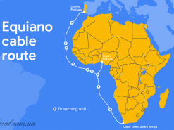 Google запустив підводний інтернет-кабель Equiano довжиною 15000 км