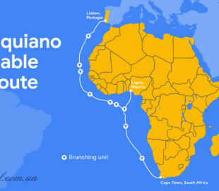 Google запустив підводний інтернет-кабель Equiano довжиною 15000 км