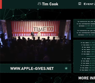 Фейковый эирдроп биткоина под видом презентации Apple собрал 30 000 зрителей