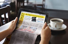 Apple ведет разработку «цифровой газеты», которая сворачивается в трубочку