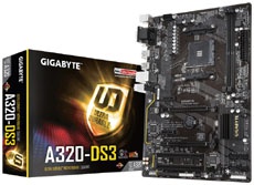 У Gigabyte готовы первые платы AM4 на чипсете A320