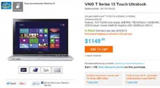 Стартовали продажи сенсорных ноутбуков Sony VAIO