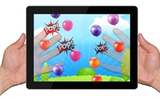 Чехол для iPad Air 2 позволяет видеть пальцы сквозь планшет