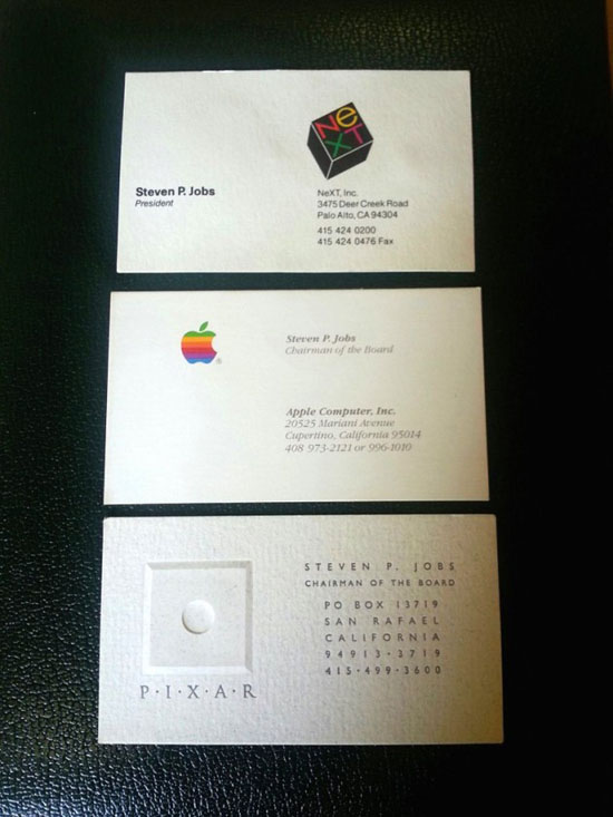 Сколько стоят старые визитки Стива Джобса